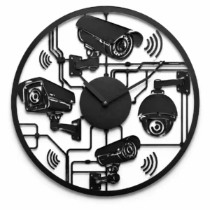ساعت دیواری دکوراتیو سایز80مدل دوربین ها