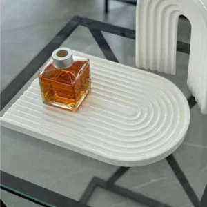 سینی رنگین کمان رنگ سفید (MB)