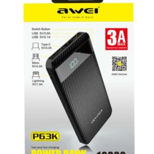 پاور بانک Awei P63K کد 1025(SR)